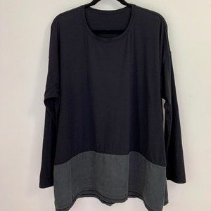 LULULEMON Oversized Long Sleeve Top, Black